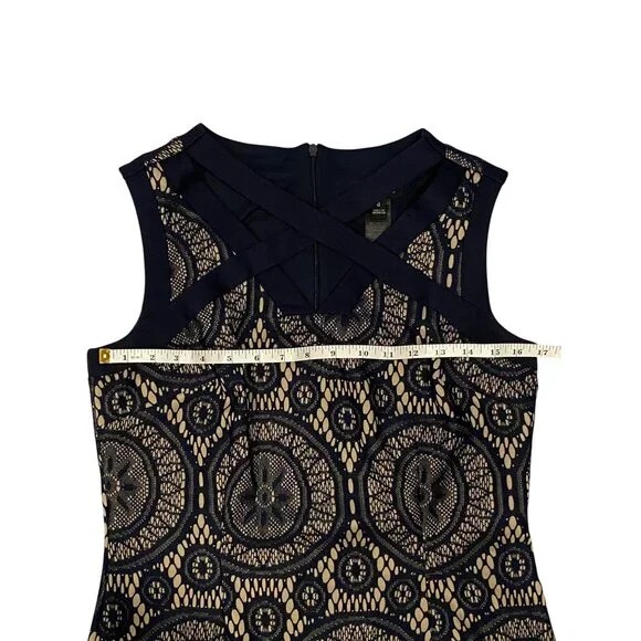 En Focus Studio Womens Geometric Pattern Dress Size 8 - Picture 4 of 4